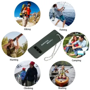 High Decibel Emergency Survival Whistle for Hiking and Camping