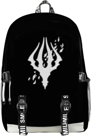 Hollow Knight Merch Women Men Multipurpose Bag Cosplay Backpack Casual Fashion Daypack (Black-Backpack)