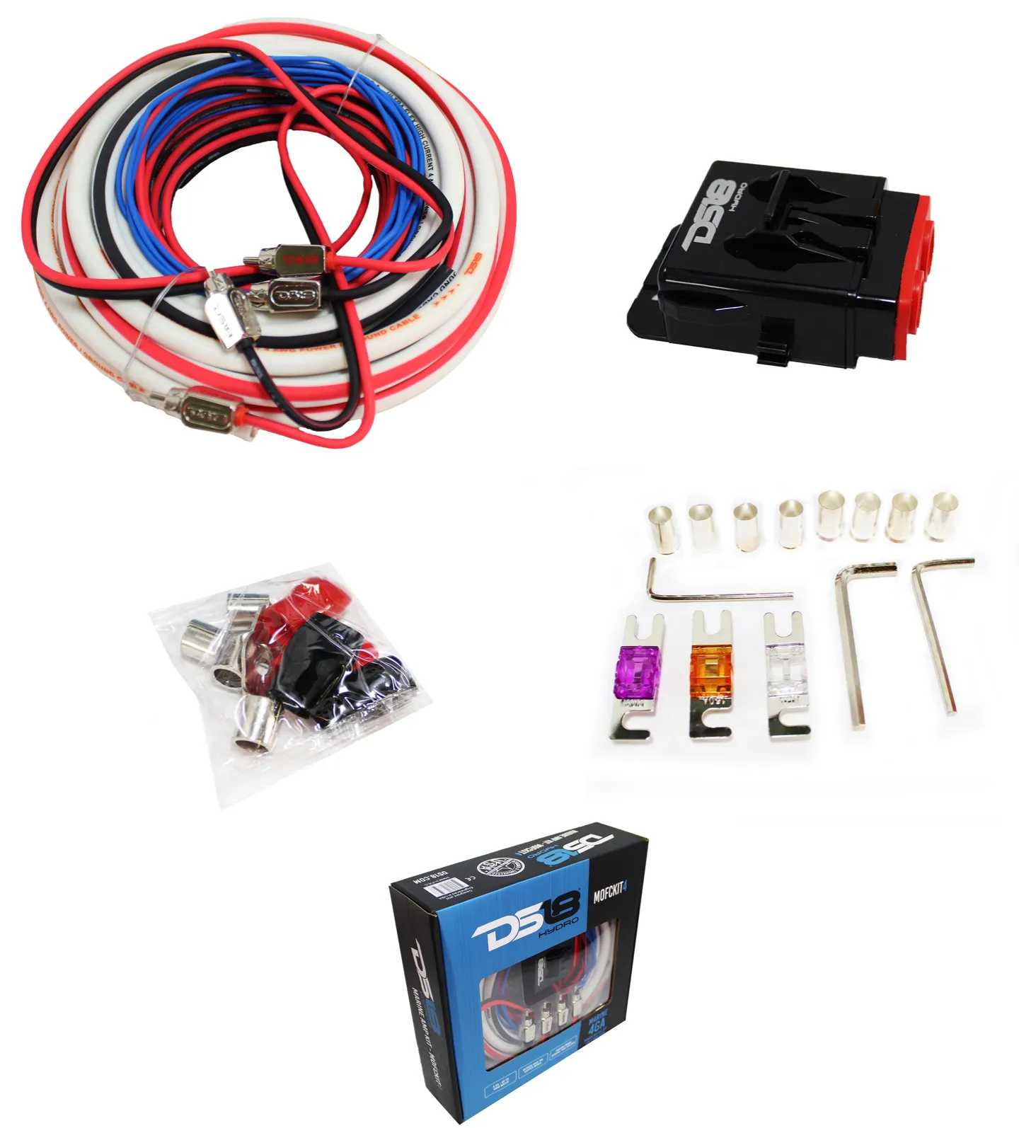 HYDRO 4 GAUGE AMP KIT | MARINE GRADE TINNED COPPER