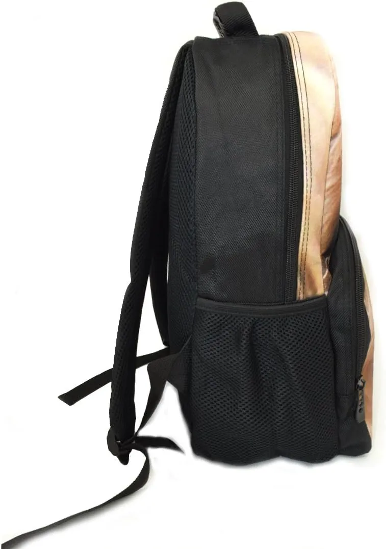 Ibeauti Unisex School Backpack, Large Capacity 3D Vivid Animal Face Print Backpack