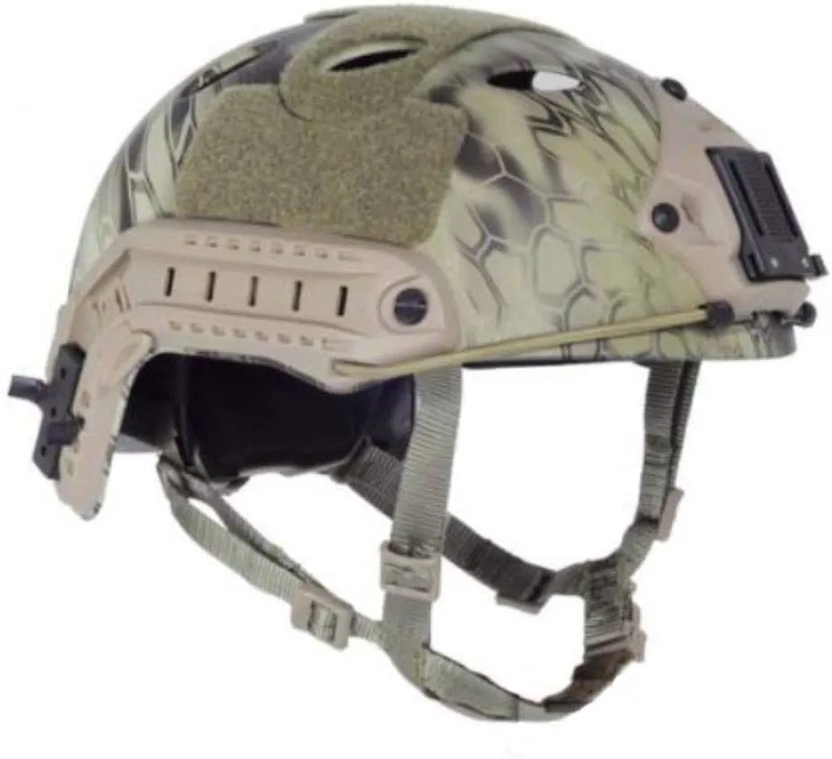 Impax Extreme Bump Helmet by DLP Tactical - Lightweight Non-Ballistic Helmet with ARC Rails, NVG Mount, Accessory Kit - MICH ACH Style - CE Rated