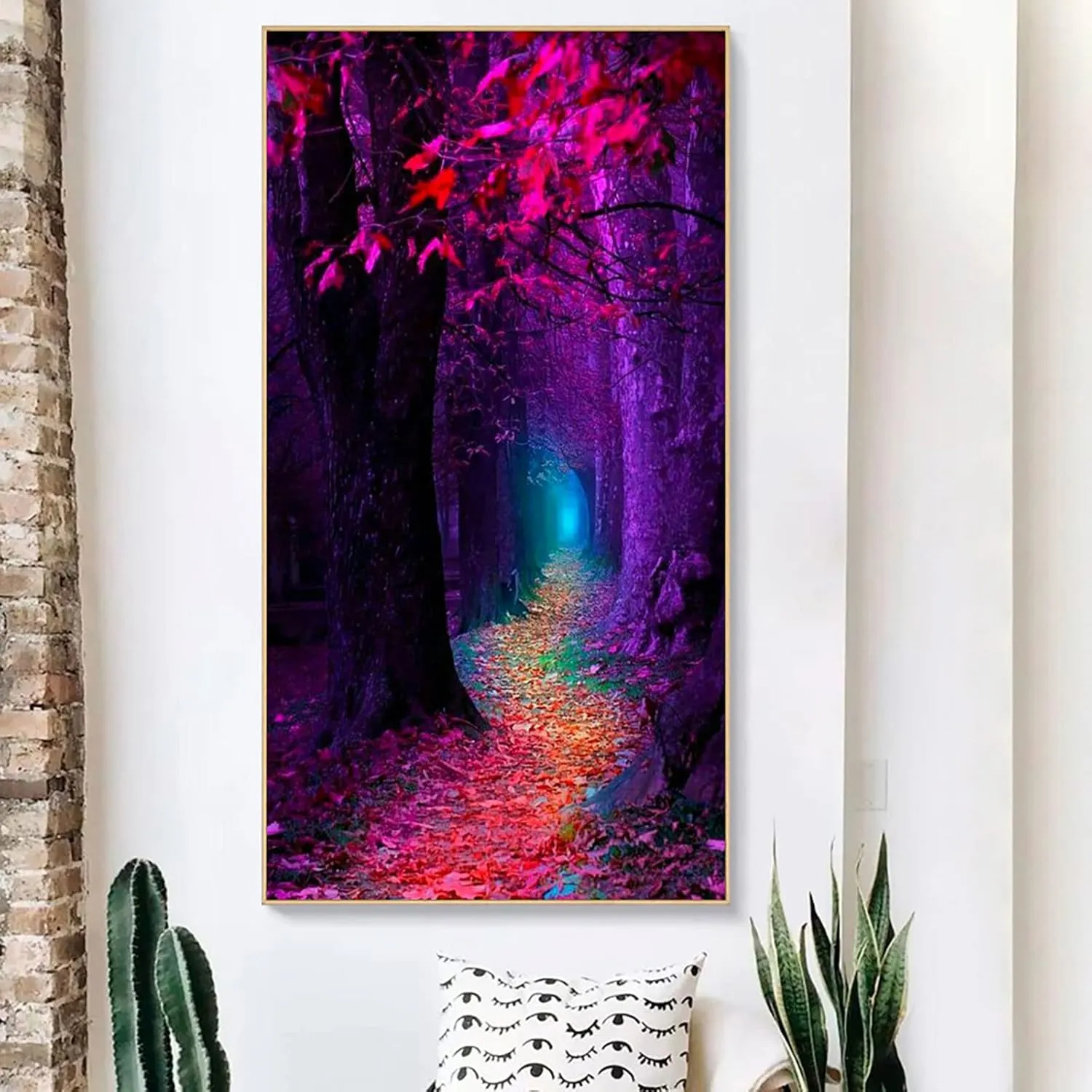 Instarry 5D Diamond Painting Kits for Adults Large Size Full Drill Forest Trail Rhinestones Cross Stitch Living Room Decor Art Set 47.2x23.6 inch