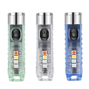 IP65 Mini LED Flashlights USB Rechargeable Keychain Flashlight - Jennyhome