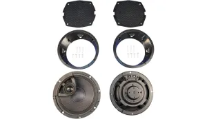 J&M ROKKER XRP 6.58in. Fairing Speaker Kit with Hi-Output PEI Tweeter HC13-6582TW-XRP