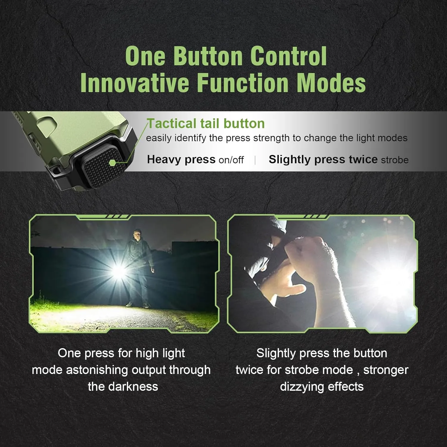 JETBeam E26 Pocket Flashlight,1800 Lumens USB C Rechargeable Flashlight,with Green Beam and 365nm Black Light UV Flashlight Combo,Triple Light Sources Perfect for Checking,Working,Home