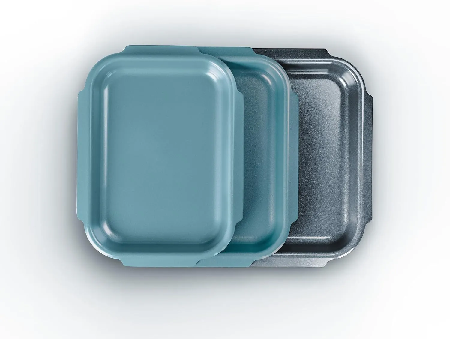Joseph Joseph Nest™ Bake 3-Piece Non-Stick Baking Sheet Pan Set, Carbon Steel, Easy-Pull Handles, Stackable, Space-Saving Design, 10-Year Guarantee