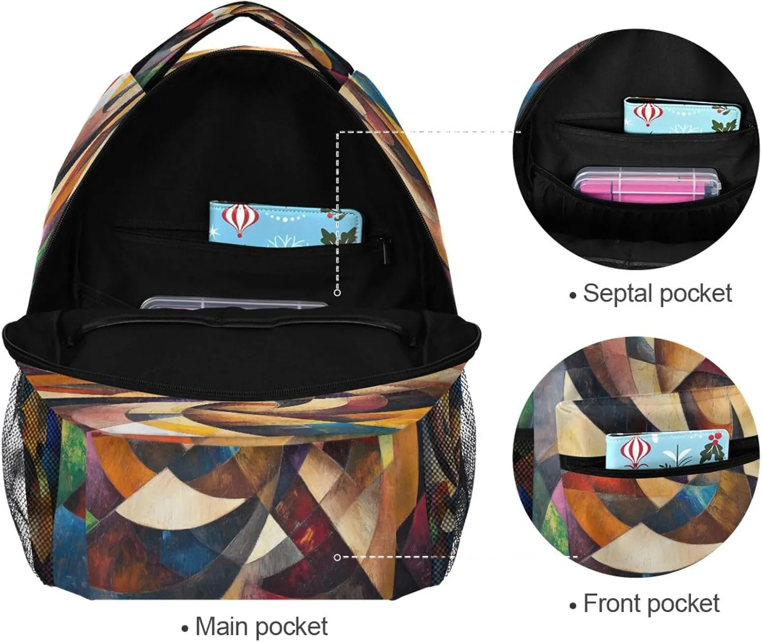 JSTEL Kid Graffiti Art Backpack,Elementary School Backpack Graffiti Art Kid Bookbag for Boy Girl Ages 5 to 13,016