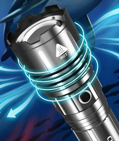 Jumbo XHP120 White Laser 100000 Lumens Alloy Flashlight With 3pcs 15000mah 18650 Rechargeable Batteries Endurance 12-24 Hours Long Range 5km Waterproof