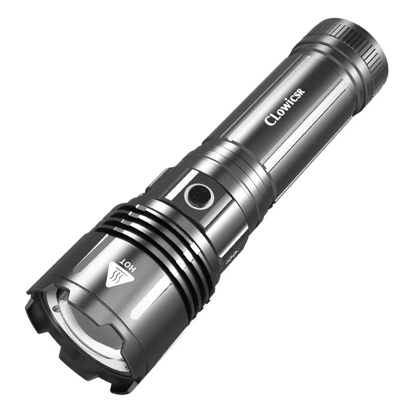Jumbo XHP120 White Laser 100000 Lumens Alloy Flashlight With 3pcs 15000mah 18650 Rechargeable Batteries Endurance 12-24 Hours Long Range 5km Waterproof