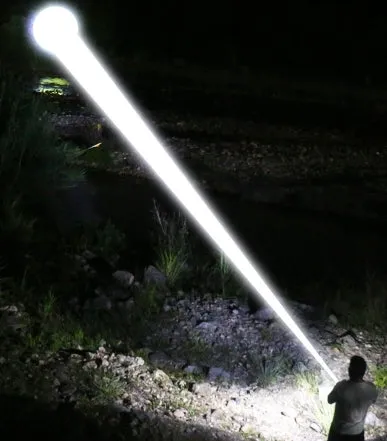 Jumbo XHP120 White Laser 100000 Lumens Alloy Flashlight With 3pcs 15000mah 18650 Rechargeable Batteries Endurance 12-24 Hours Long Range 5km Waterproof