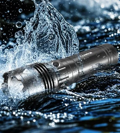 Jumbo XHP120 White Laser 100000 Lumens Alloy Flashlight With 3pcs 15000mah 18650 Rechargeable Batteries Endurance 12-24 Hours Long Range 5km Waterproof