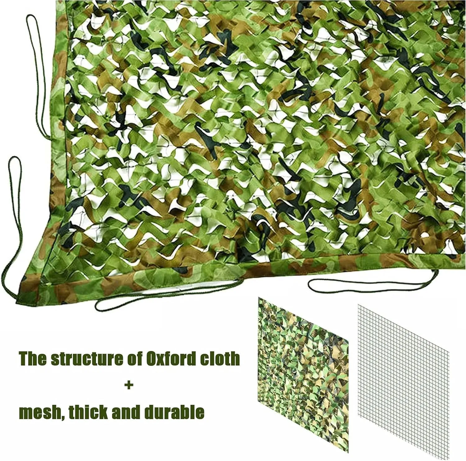 Jungle Camo Net,Woodland Camouflage Netting,Gardens Sunblock Shade Net,Quick Dry/Anti-Aging Mesh Tarp,for Hunting Sunshade,Party Decoration,Car Cover,3x9m(10 * 29.5ft)