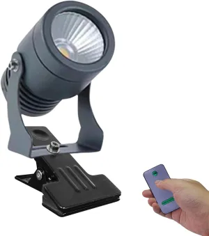 Kiven Battery Operated Spotlight with Remote,LED COB Spotlight Mini Handheld Sized Portable Outdoor Flashlight Waterproof Adjustable Zoomable Accessories/Supplies for Camping-1 Pack（6000K)