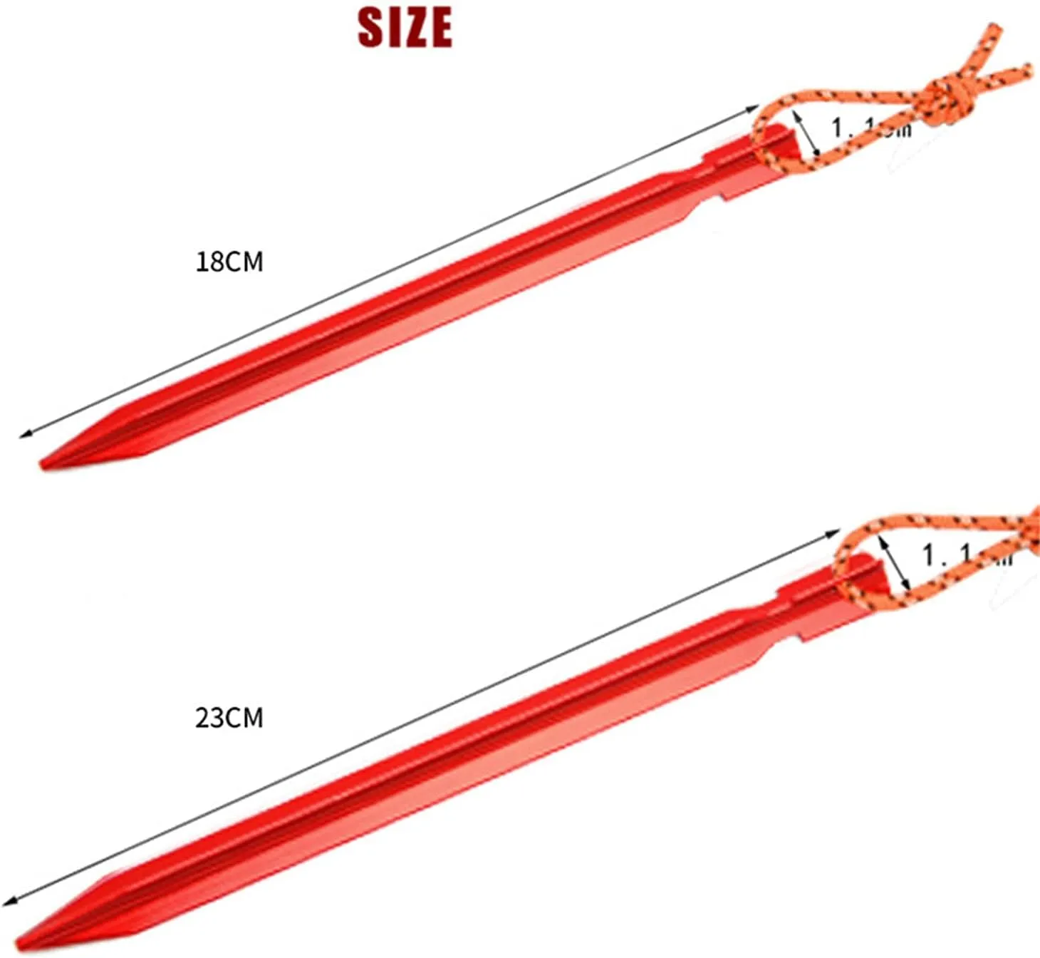 KK5 Tent Stakes Pegs - 20pcs Aluminum 7" Tent Pegs Stakes- 4pcs Outdoor Guy Lines Reflective Ropes - 1 Plastic Awl - 1 Nail Puller - 4pcs Buckles for Camping Canopy Rain Tarp Hiking Gardening