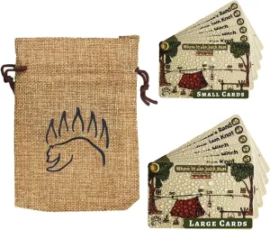 Knot Tying Kit | Camping & Outdoor Knots Edition - by The Bear Essentials Outdoors with Waterproof Knot Cards | for Survival, Camping, Backpacking, Hiking & Scouts