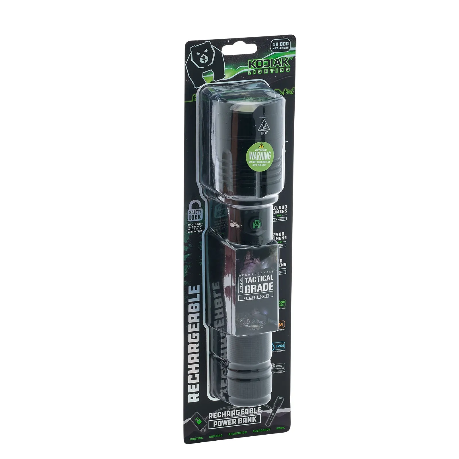 Kodiak® Kiran® 10,000 Lumen Tactical Flashlight
