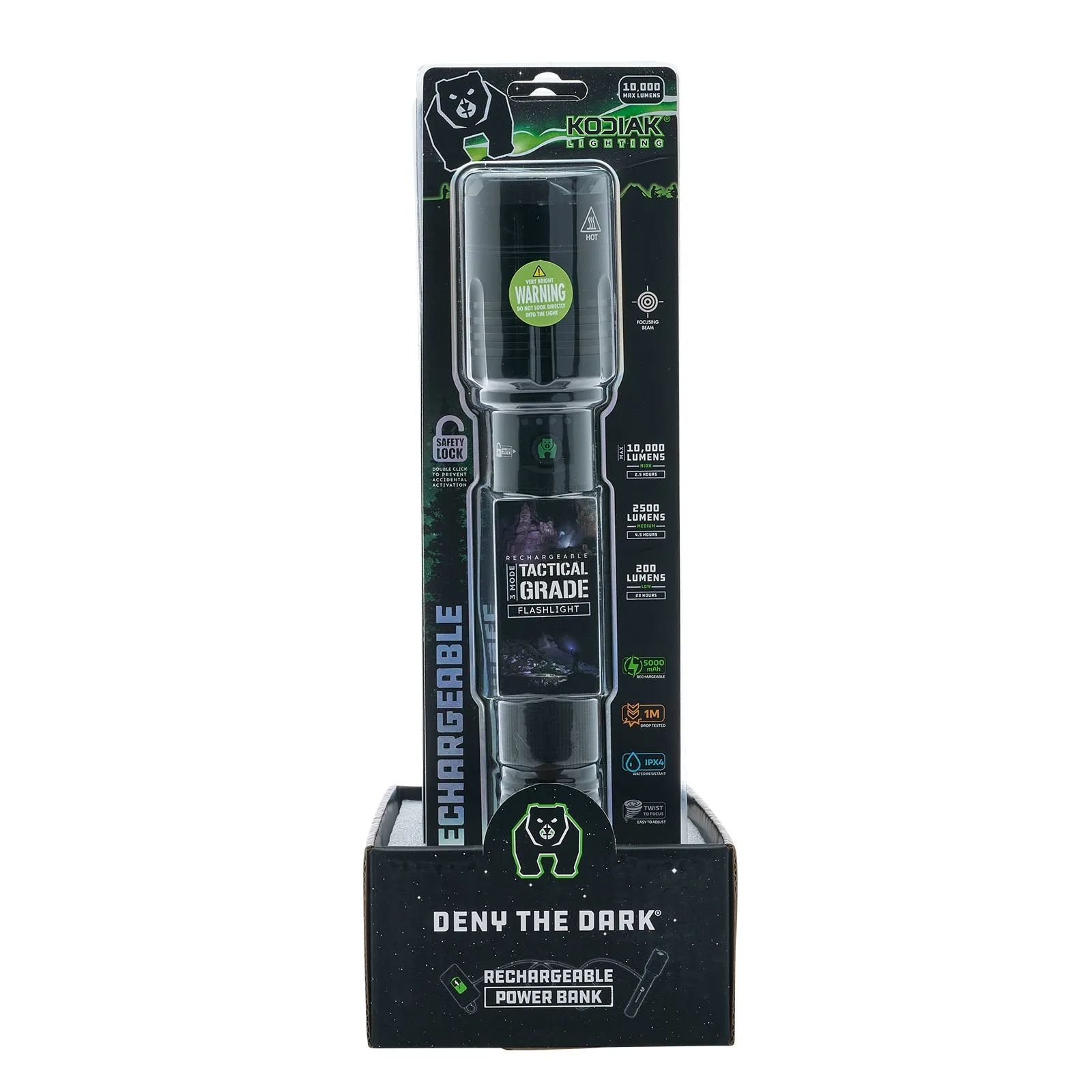 Kodiak® Kiran® 10,000 Lumen Tactical Flashlight