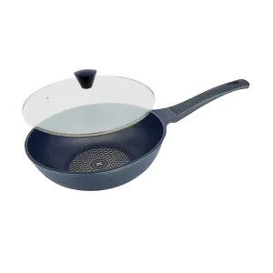 KOMAN Non-Stick Titanium Coating Wok Pan 26cm   Glass Lid