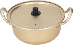 Korean Ramen Pot Lightweight Stackable Aluminum Cooking Pot for Camping Hiking Home Use