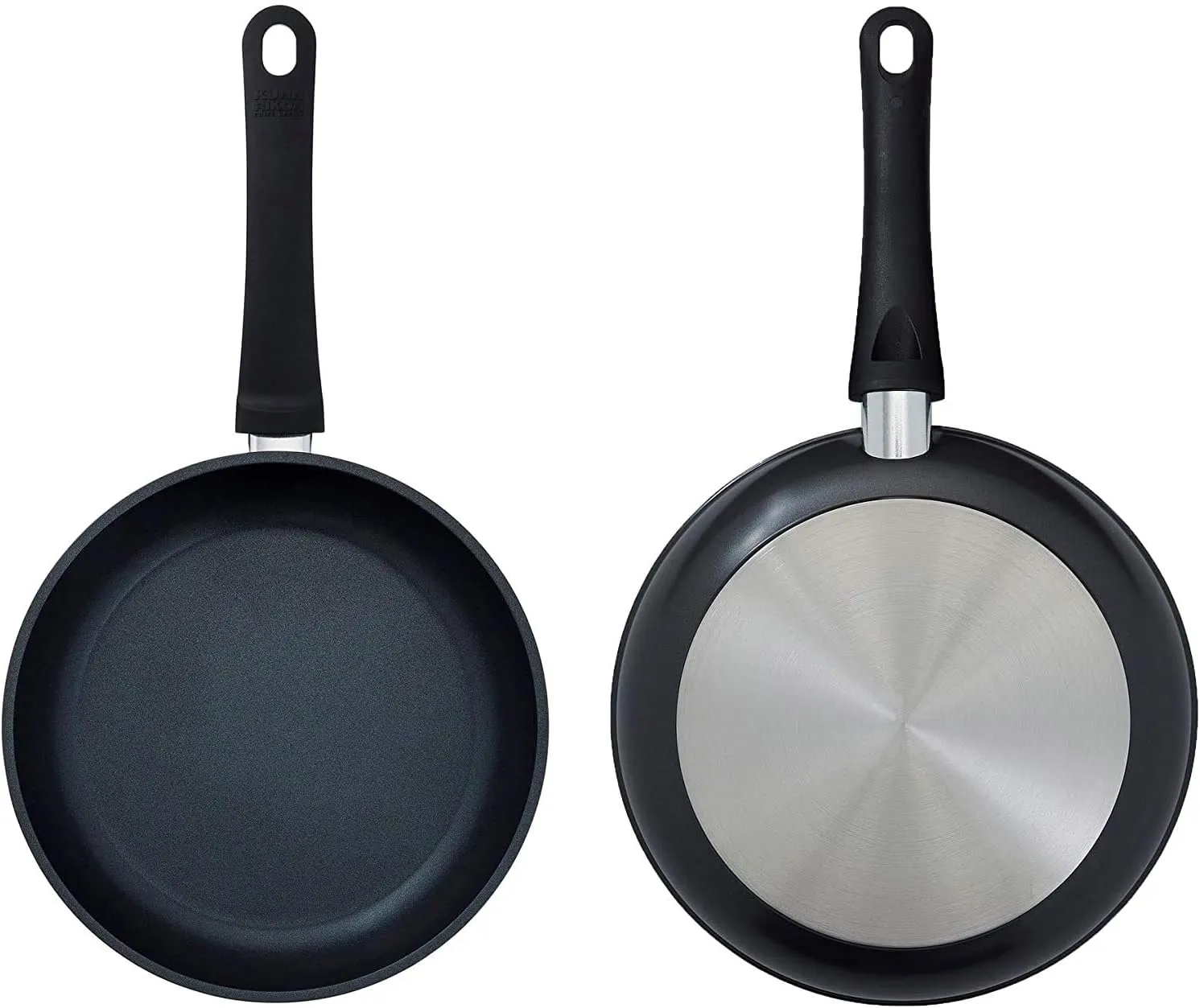 Kuhn Rikon Easy Induction Non Stick Aluminium Frying Pan with Bakelite Handle 20cm. Nonstick Frying Pan Induction Safe Pan. Oven Safe and Dishwasher Safe. Lifetime Kuhn Rikon Cookware Guarantee. Black