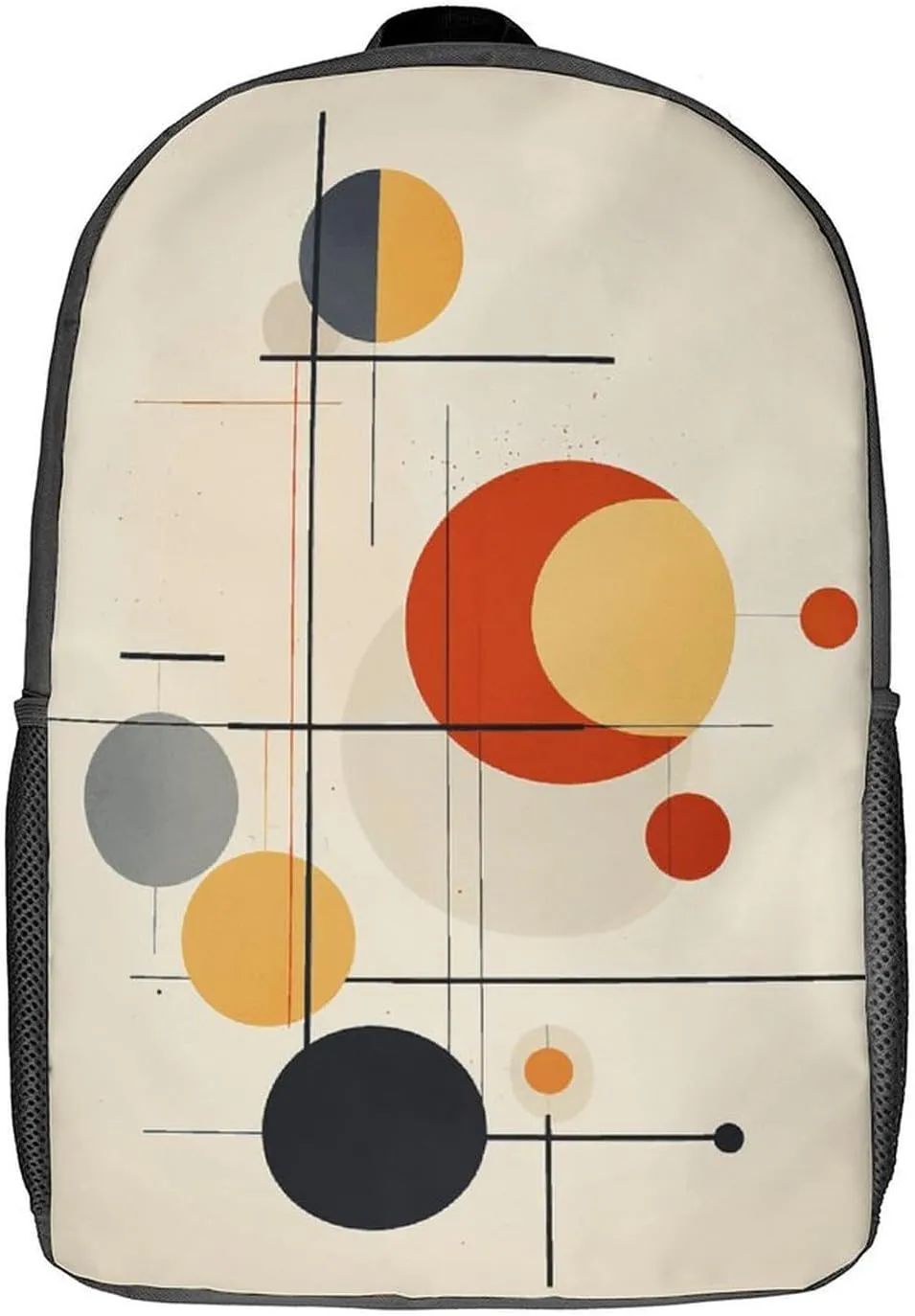 Laptop Backpack for Men 17 Inch Warm Colors Work Casual Backpack Lightweight Travel Shoulder Bag
