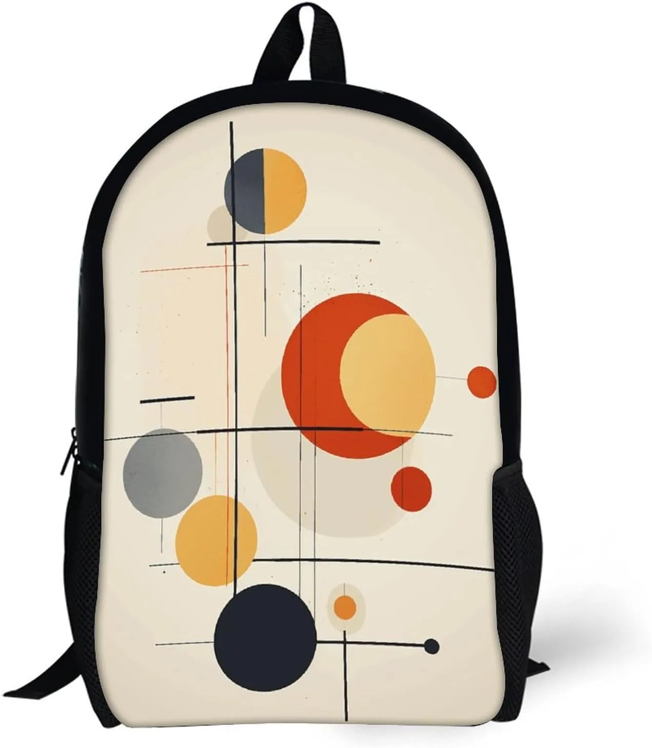 Laptop Backpack for Men 17 Inch Warm Colors Work Casual Backpack Lightweight Travel Shoulder Bag