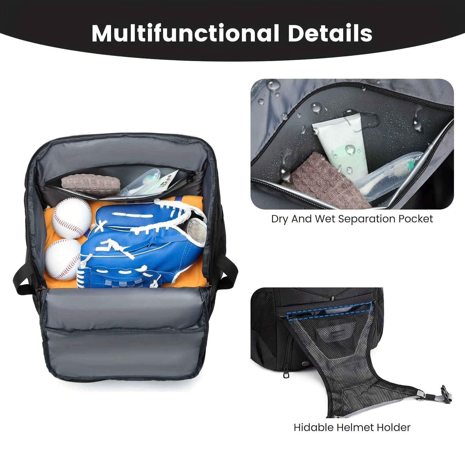 Large Capacity Baseball/Softball Backpack