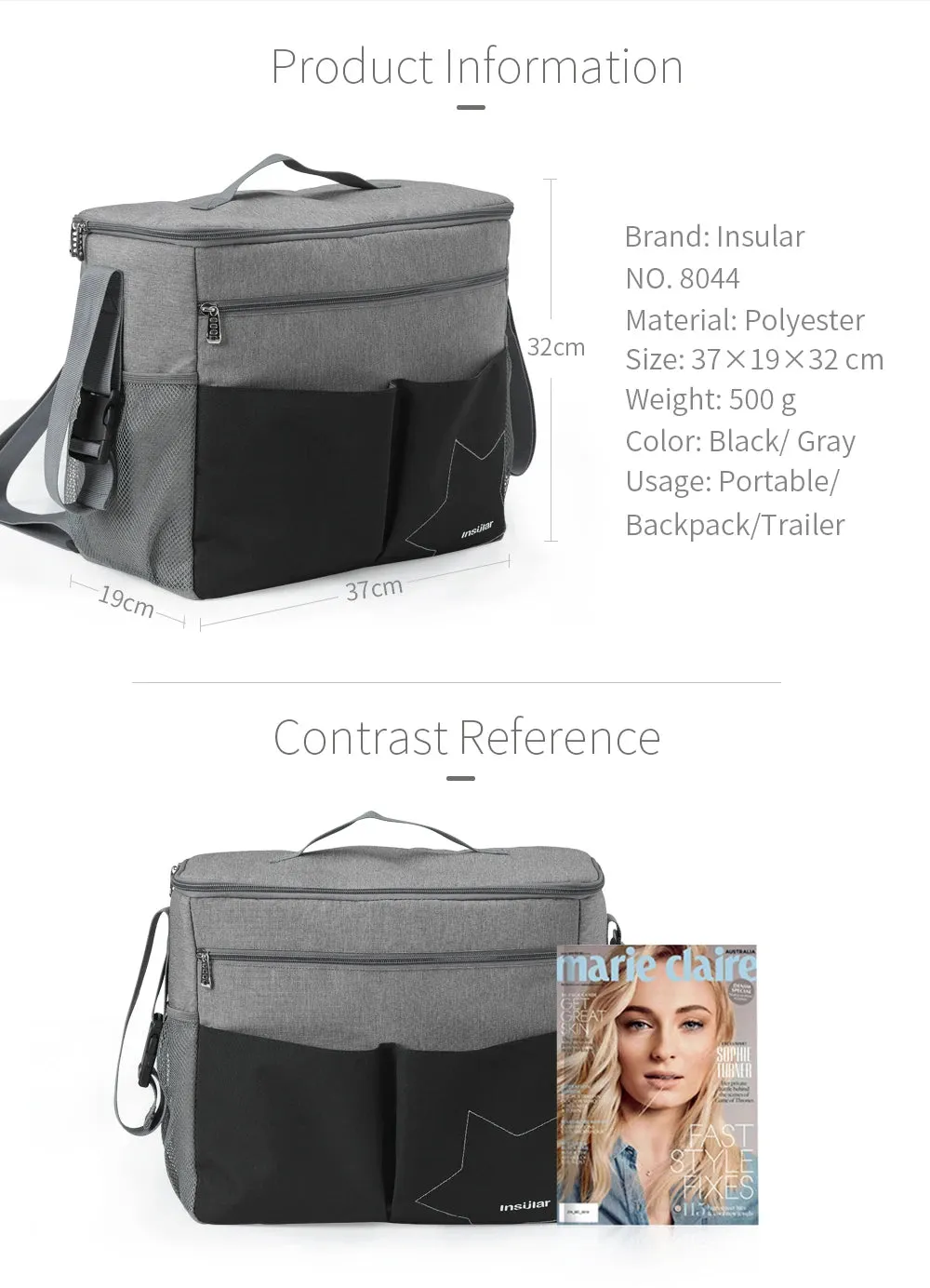 Large Capacity Diaper Backpack