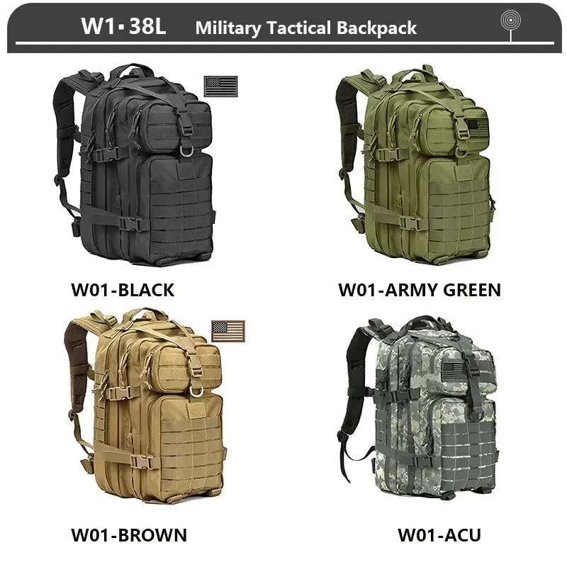 Large Waterproof Tactical Backpack for Outdoor Adventures