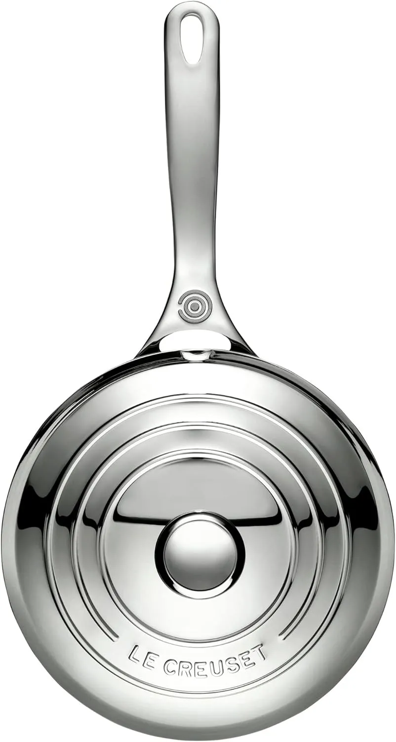 Le Creuset Tri-Ply Stainless Steel 2 Quart Saucier Pan