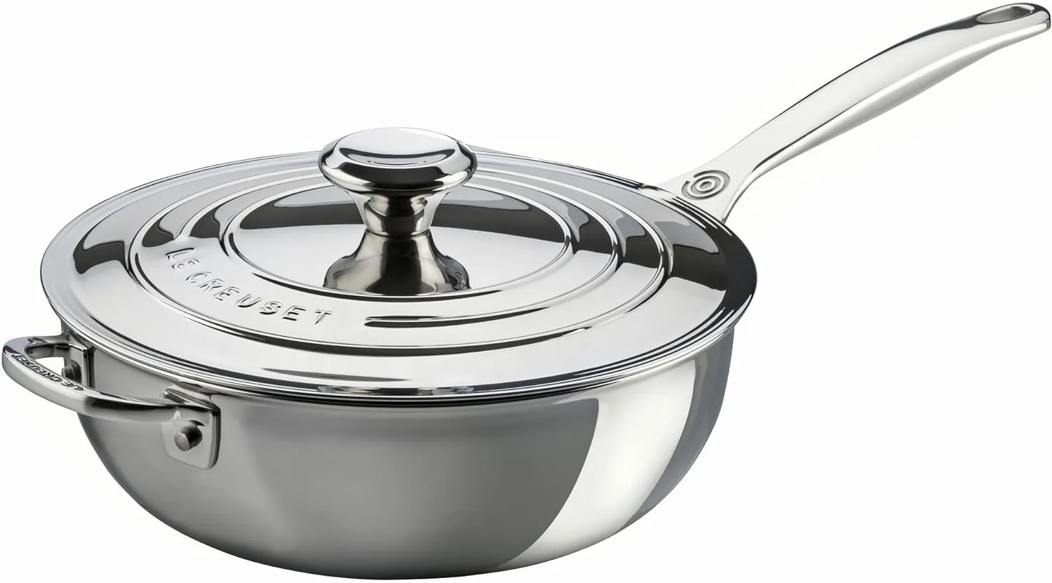 Le Creuset Tri-Ply Stainless Steel 3.5 Quart Saucier Pan