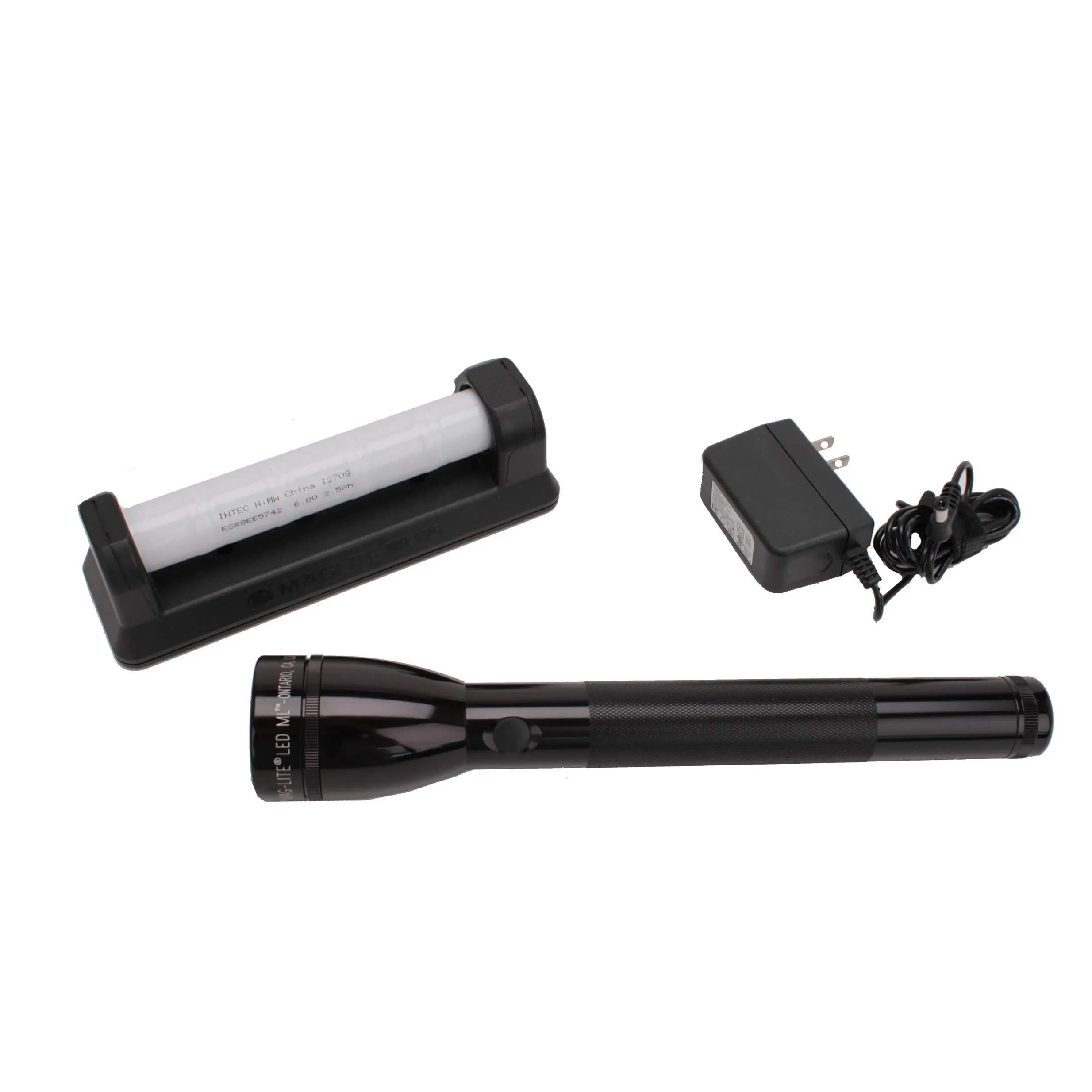 Led 3-cell C Rechargeable Flashlight Blk