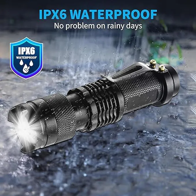 LED Flashlight 20 Pack,Super Bright Torch Mini Flashlights High Lumens with 3 Modes, Small Waterproof Adjustable Focus Zoomable Flash Light EDC Flashlight for Indoor Outdoor Camping