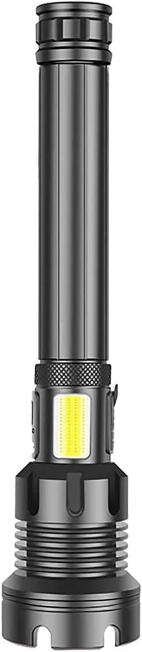 LED Flashlight -Bright, Zoomable Tactical Flashlights Flash Light with High Lumens and 4 Modes for Emergency and Outdoor Use -Camping Accessories (Size : Large)