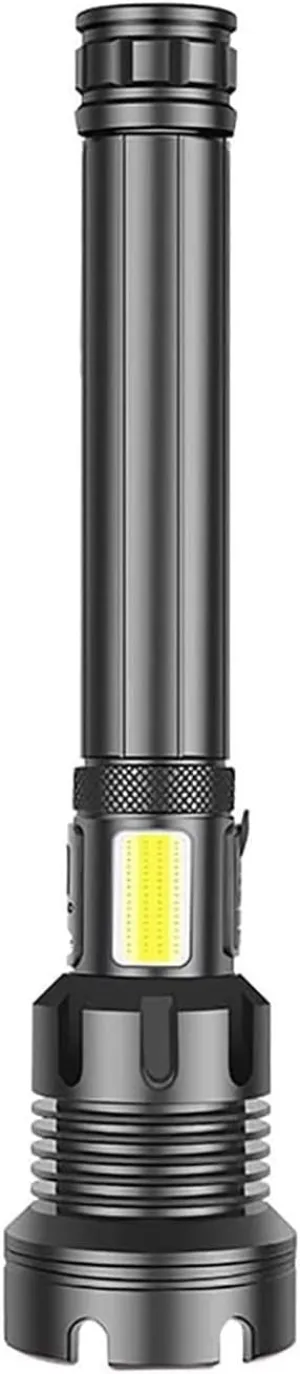 LED Flashlight -Bright, Zoomable Tactical Flashlights Flash Light with High Lumens and 4 Modes for Emergency and Outdoor Use -Camping Accessories (Size : Large)