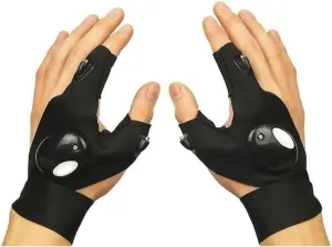 LED Flashlight Gloves – Hands-Free Bright LED Lights on Gloves, Waterproof & Rechargeable, Adjustable One Size Fits Most, Ideal for Outdoor Work, Camping, Fishing, DIY & Repairs