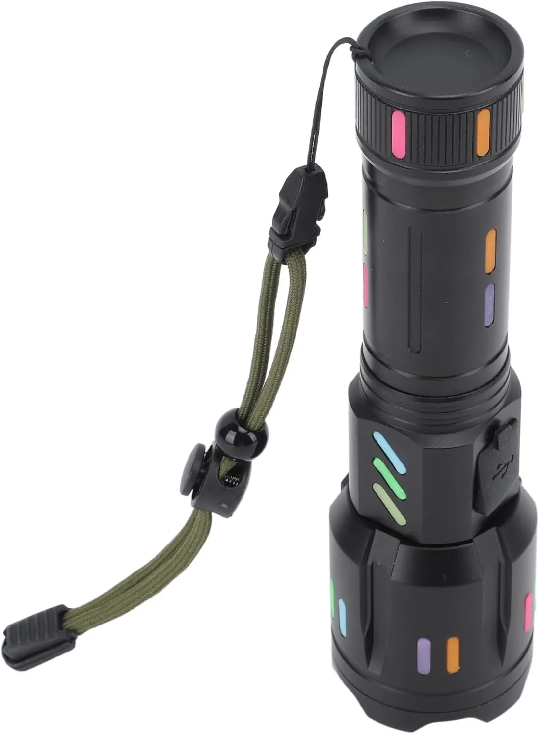 LED Flashlights Zoomable Handheld Flashlight with USB Load for Nighttime