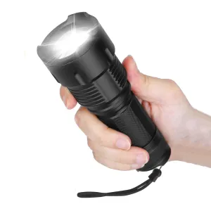 LED Rechargeable Zoomable Flashlight