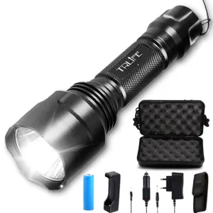 LED Super L2/T6 Flashlight 8000 lumens Torch high power Tactical Flashlight Lamp Light  Charger 1*18650 Battery Holster