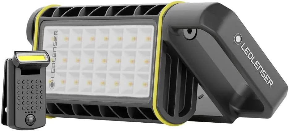 Ledlenser AF4R Work and W1R Work Bundle, Rechargable Area Light and Flashlight