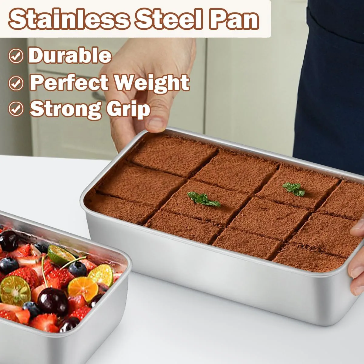 LIANYU 20 Pack Loaf Pans for Baking Bread, 9x5 Inch Bread Baking Pans, Stainless Steel Loaf Tin for Meatloaf, Banana Sourdough, Dishwasher Safe
