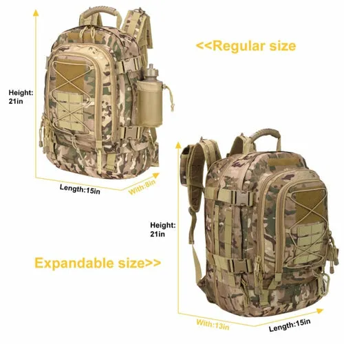 Lightweight Hiking Backpack Waterproof Bag Military Backpack for Fishing, Camping Backpack, Travel Bag Outdoor Adventure