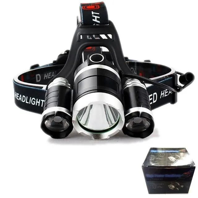 Litwod Z22 13000LM LED T6 Headlamp Head Lamp lighting Light Flashlight Torch Lanterna Fishing 18650 battery charger packing box
