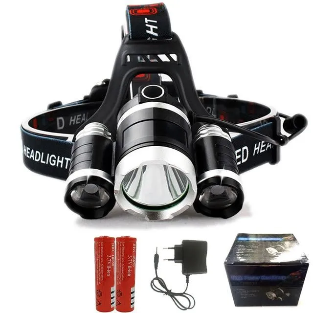 Litwod Z22 13000LM LED T6 Headlamp Head Lamp lighting Light Flashlight Torch Lanterna Fishing 18650 battery charger packing box