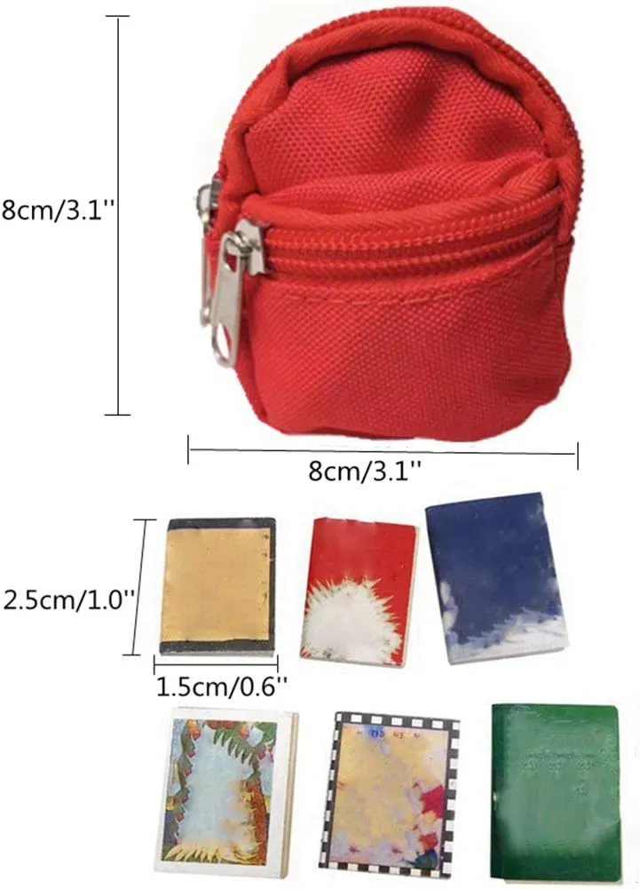 Lizard Backpack for Bearded Dragons School Bag & Books Set Reptile Apparel Accessories Handmade Photo Party Back to School Supplies for Lizard Bearded Dragon Crested Gecko Chameleon