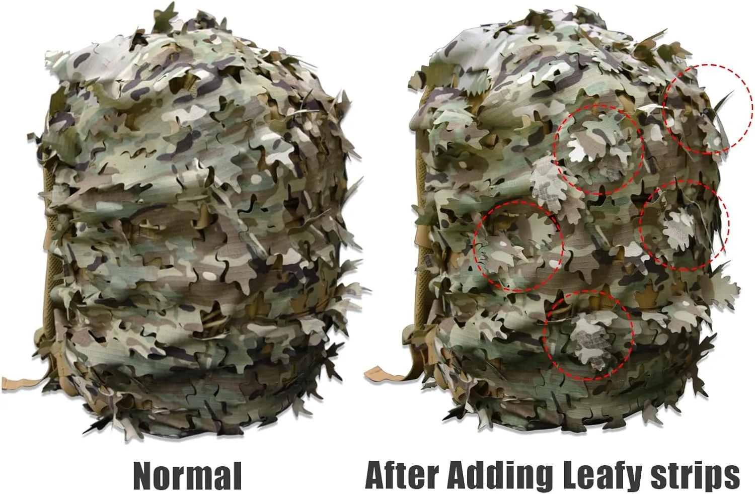 LOOGU Tactical Backpack Cover, Breathable Mesh Camo Camouflage Pack Cover Great for Tactical Military Gear Combat (Backpack Not Included)
