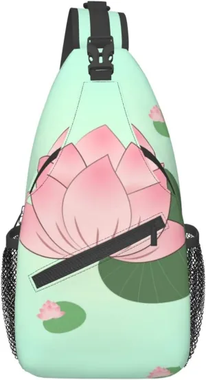 Lotus Flowers Waiting To Bloom Pattern Outdoor Hiking Backpack > Suitable For Men And Women Riding Strong And Sturdy High Storage Capacity Daily Travel