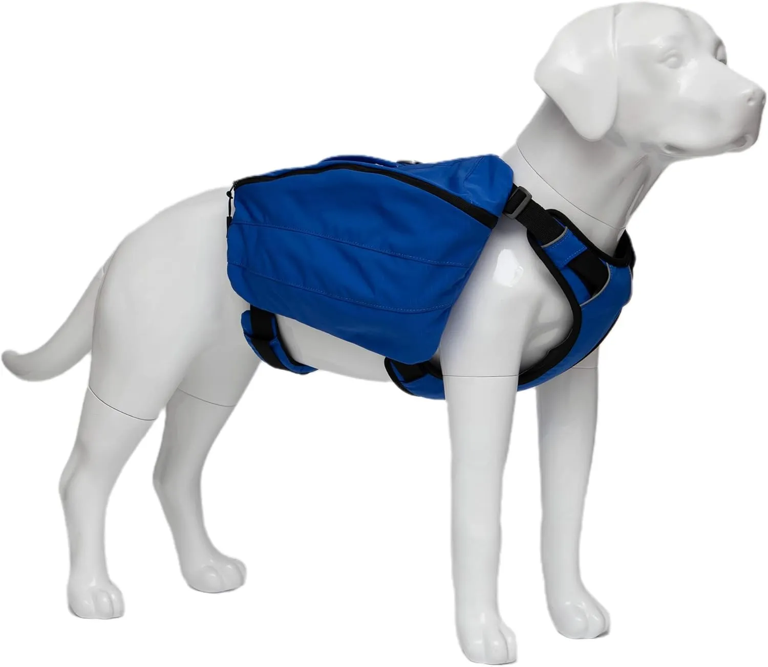 Lovelonglong Dog Backpack for Hiking, Multifunctional Dog Day Pack Zippered Travel Dog Saddle Bag Outdoor Hiking Backpack with 2 Capacious Side Pockets for Small Medium Large Dogs RoyalBlue M