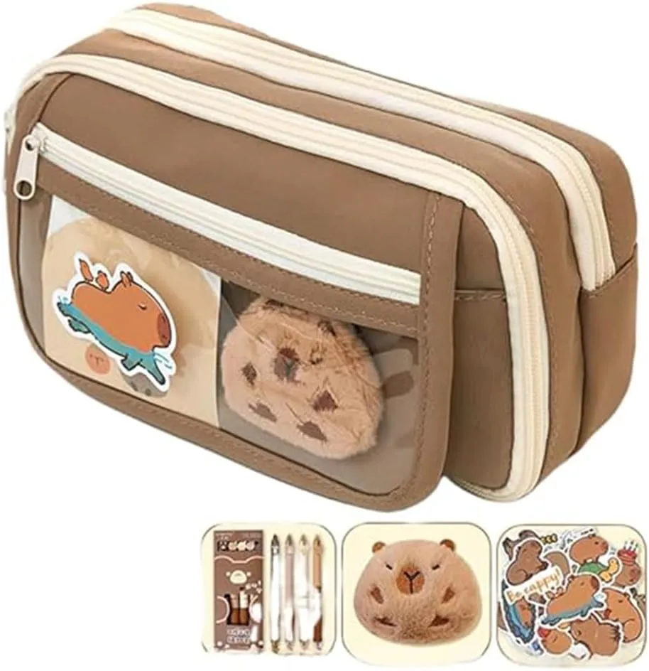 Lushandy Capybara Backpack, Cute Capibara Backpacks Kawaii Kapibara Stuff Large Cartoon Capybara Bag Ita Bag