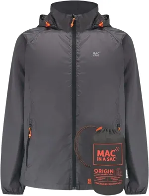 Mac in a Sac Men's Packable Rain Jacket - Origin - Lightweight Waterproof and Breathable Raincoat with Hood